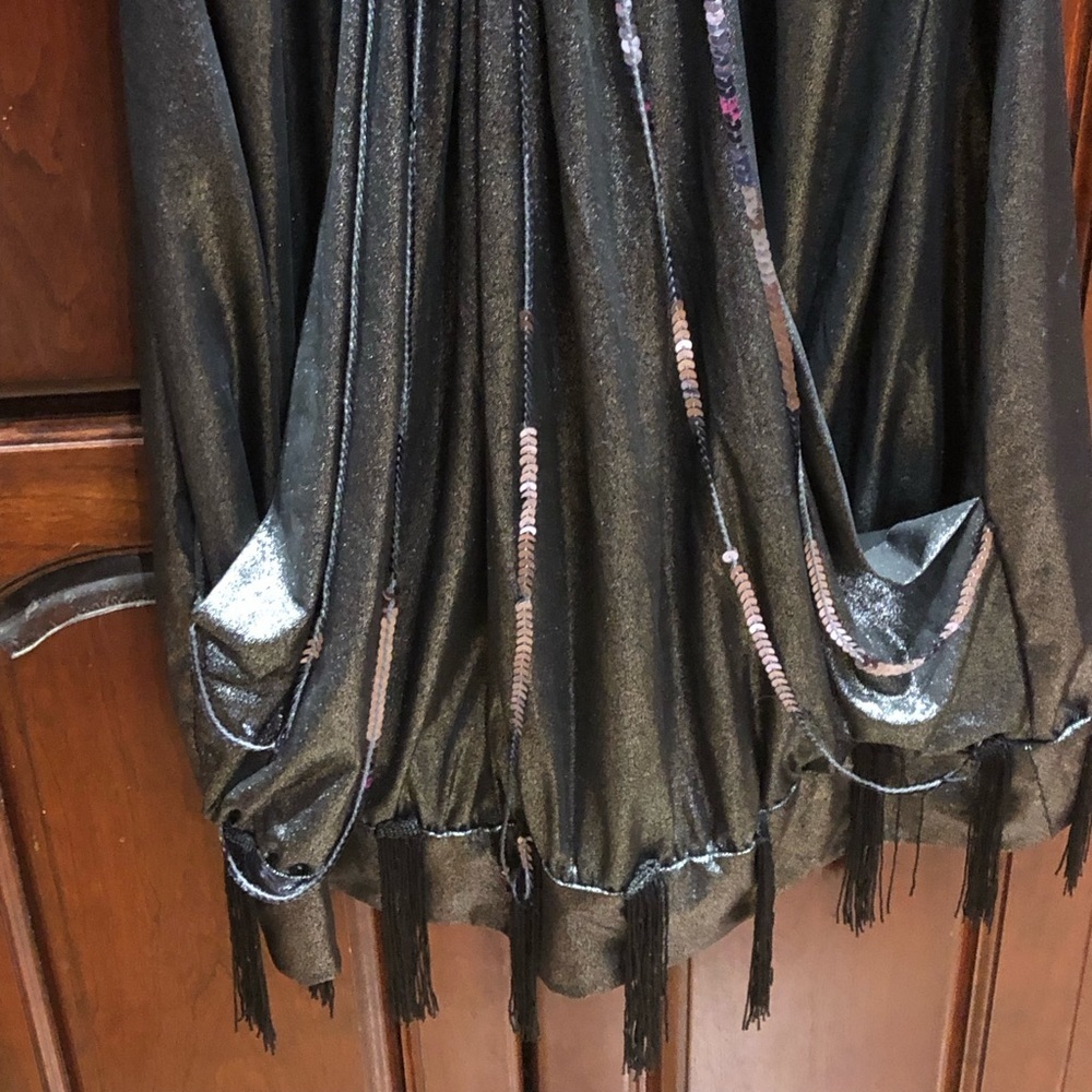 Great Gatsby Flapper Style Fringe Sequin Silver P… - image 3